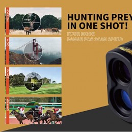 Múltiples usos Telemetro Laser medidor Velocidad, Distancia y Altura Rangefinder Aofar AF1000 alta precisión