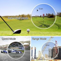 Varios usos distintos Telemetro Laser medidor Velocidad, Distancia y Altura Rangefinder Aofar AF1000 alta precisión