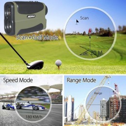 Telemetro Laser medidor Velocidad, Distancia y Altura Rangefinder Aofar AF1000 alta precisión