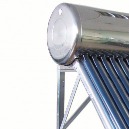 Calentador SOLAR 300L, 30 tubos, full Acero Inoxidable Estanque Expansión