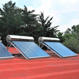 Calentador SOLAR 300L, 30 tubos, full Acero Inoxidable Sobre el techo